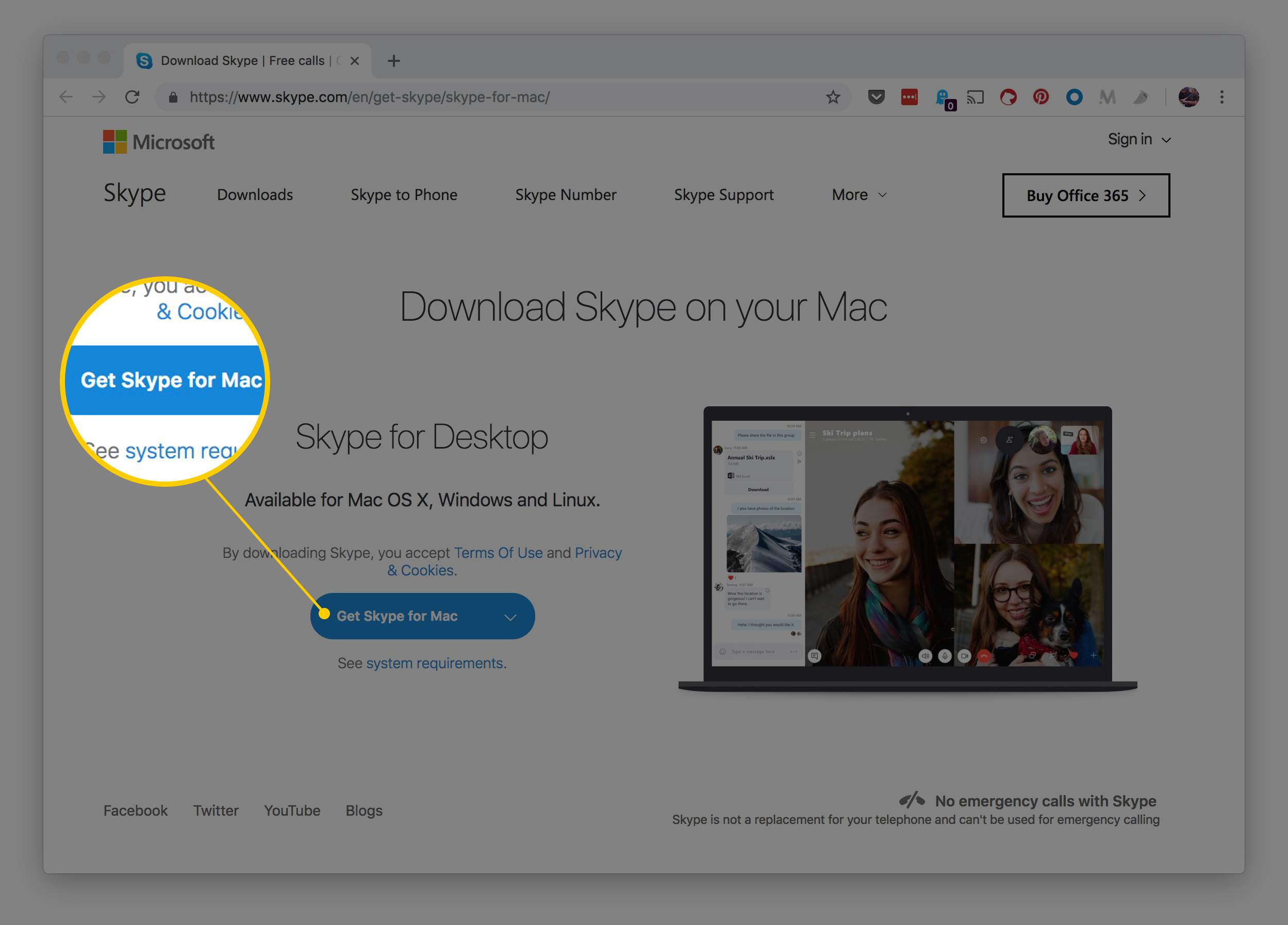 skype for mac camera control